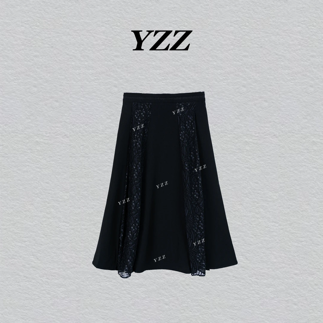 YZZ 设计感蕾丝网纱高级感夏季半身裙 622178