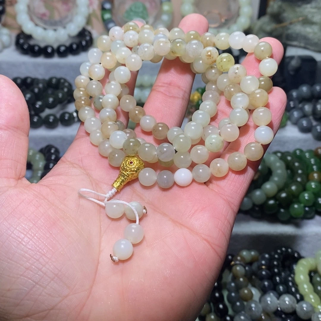 和田玉未镶嵌手链