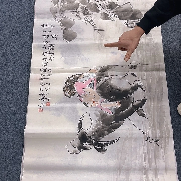 国画纯手绘字画宣纸