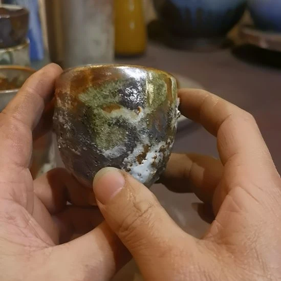 盘手工高温原矿窑变