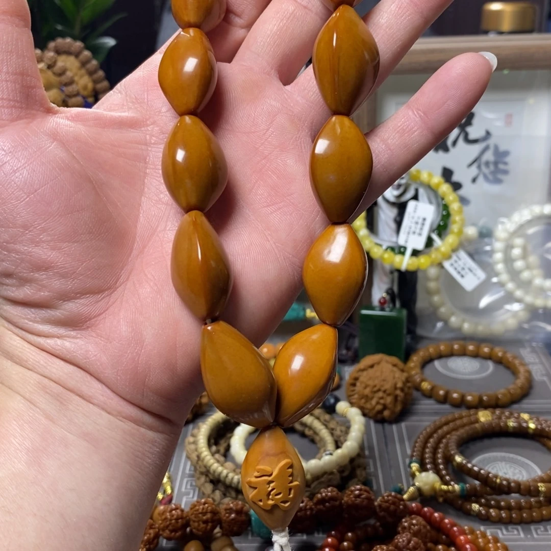 橄榄核手串开播福利油光铁核手持