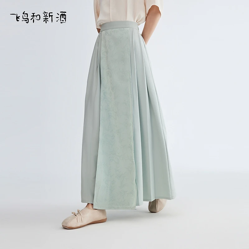 【辛小北专属】飞鸟和新酒松紧腰改良马面裙垂感夏小个子新中式裙