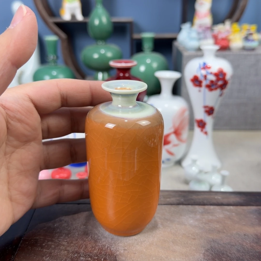 陶瓷手工小花器摆件