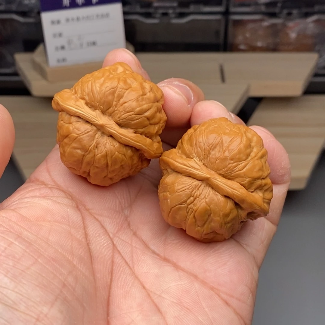 核桃把件 39左右蛤蟆头蛙饼