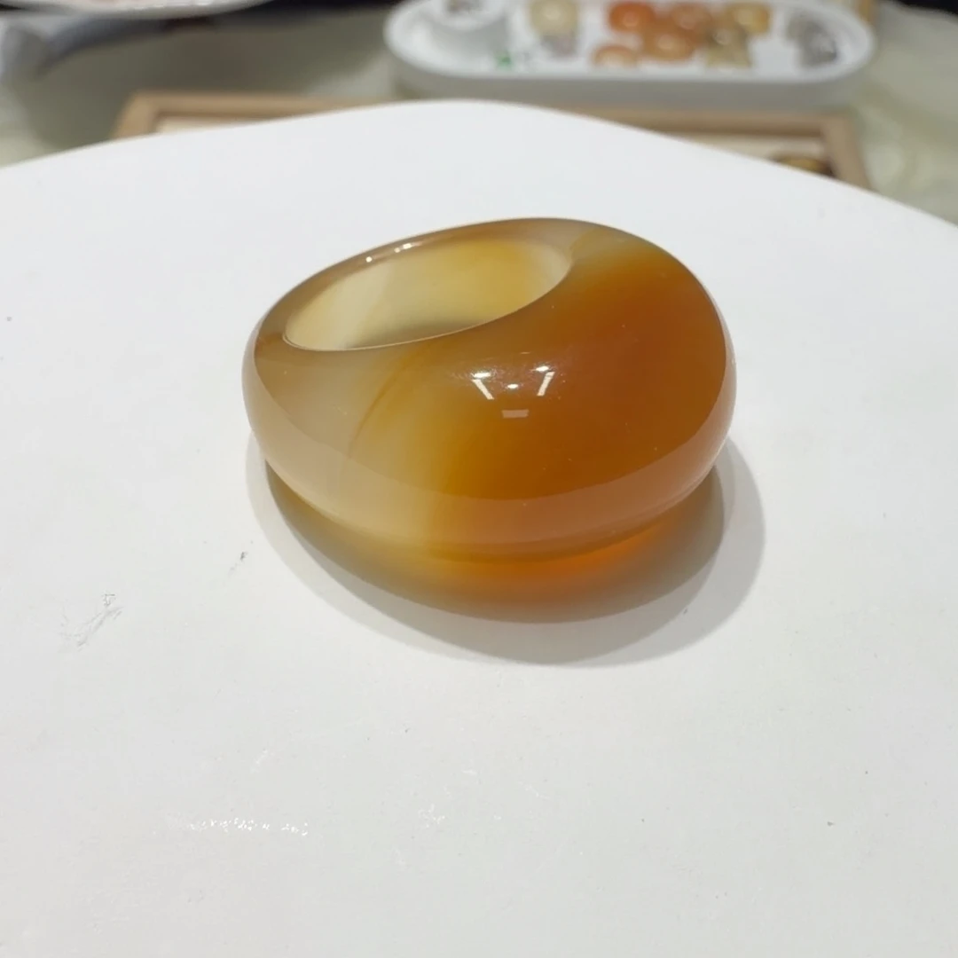 玛瑙/玉髓未镶嵌戒指港16/17/
