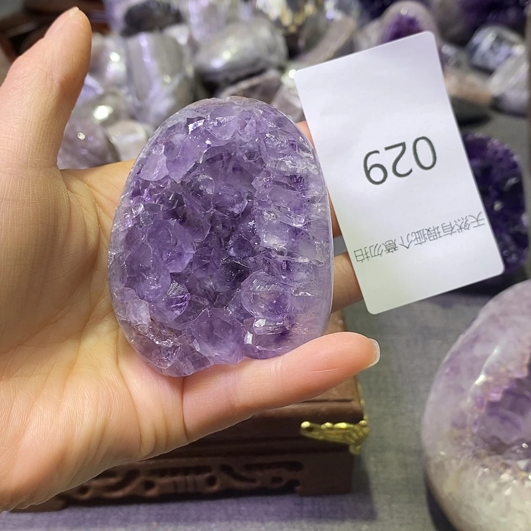 珠宝半成品未镶嵌紫晶