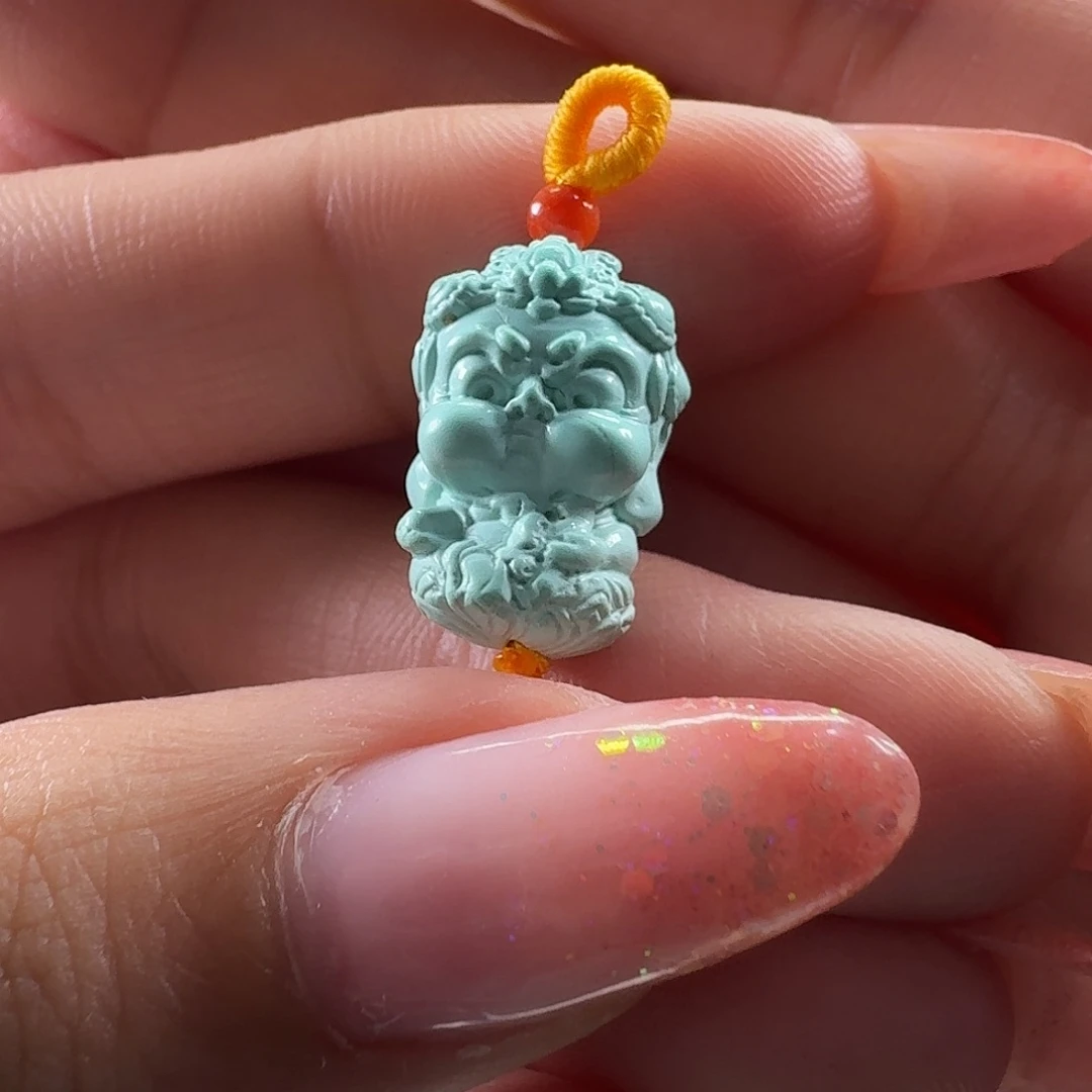 绿松石未镶嵌吊坠(不含链)不动明王宝宝