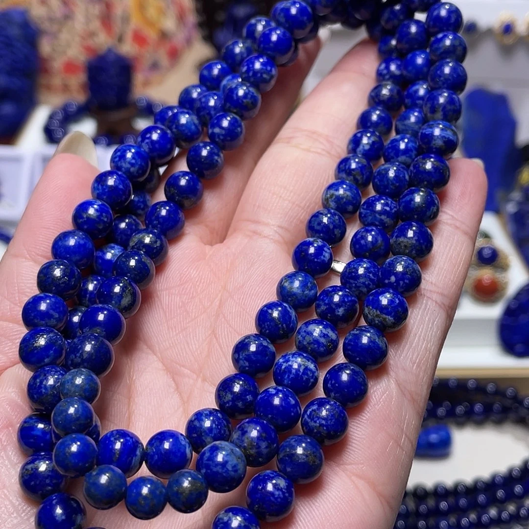 青金石未镶嵌特漏 入门级8mm108佛珠