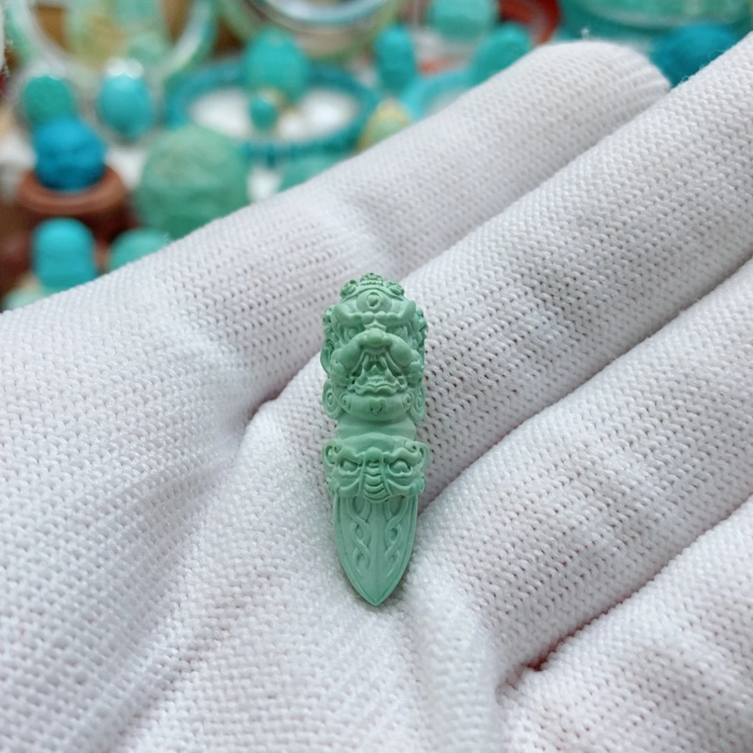 绿松石未镶嵌金刚杵