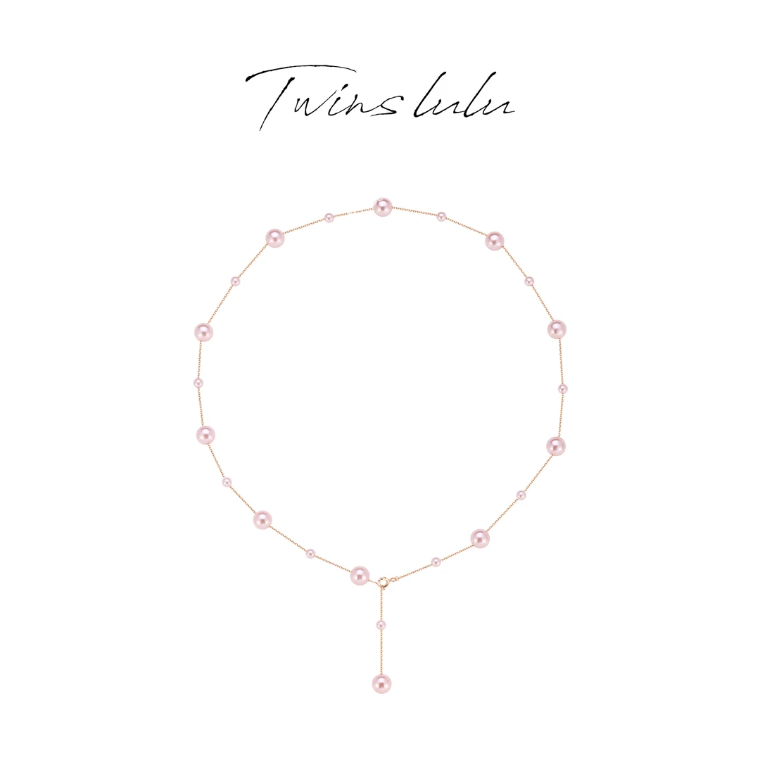 TWINS LULU 925银 镀k金【夏上新】礼物珠珠多戴法项链TSJ9006