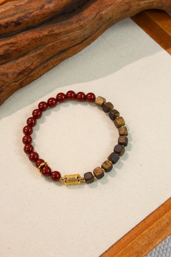 含辰砂工艺品原创辰砂手串J642【多样性发一】