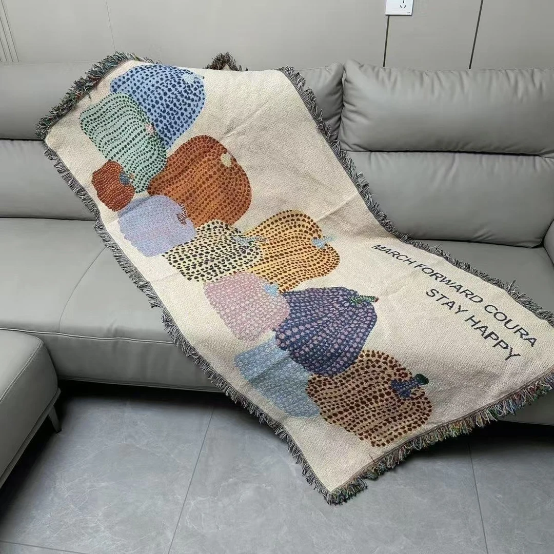 【多彩南瓜】180*90±5cm沙发巾盖毯四季通用沙发垫防尘罩盖单人沙发