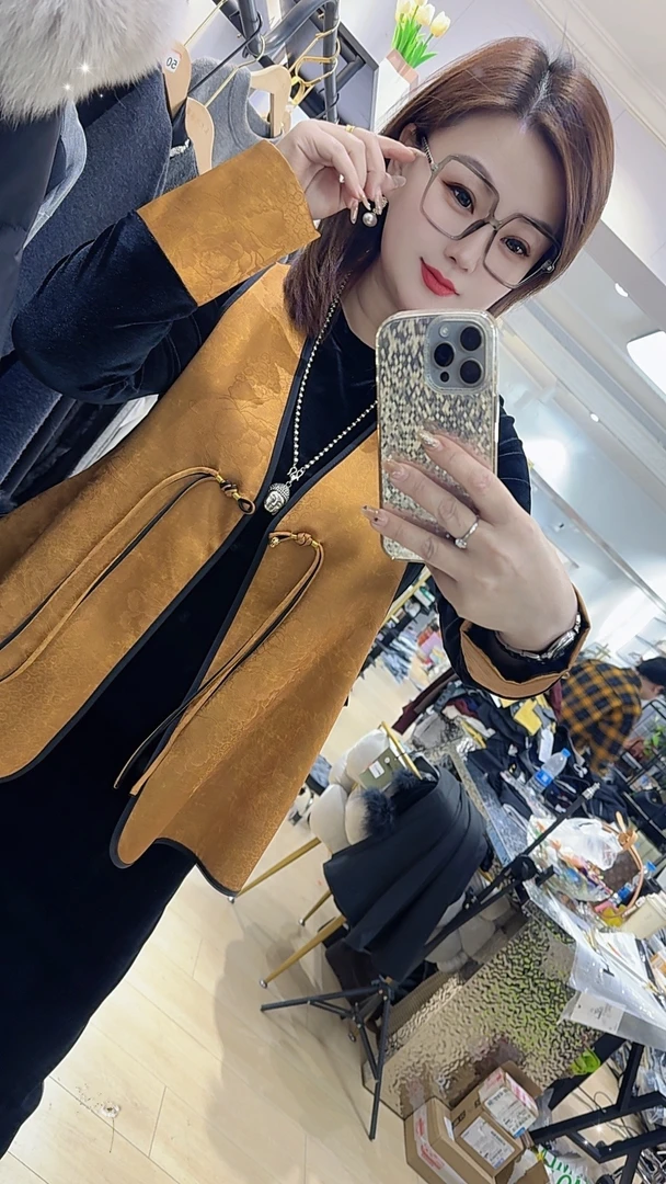 【王大艳家】鑫，新中式中长款马甲两件套