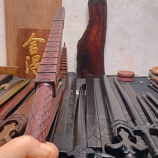 紫檀木木80长打神鞭