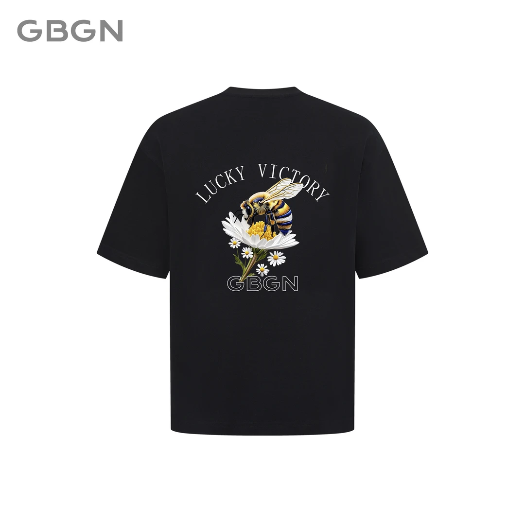 GBGN【彩色蜜蜂】光变刺绣工艺夏季短袖T恤G7001