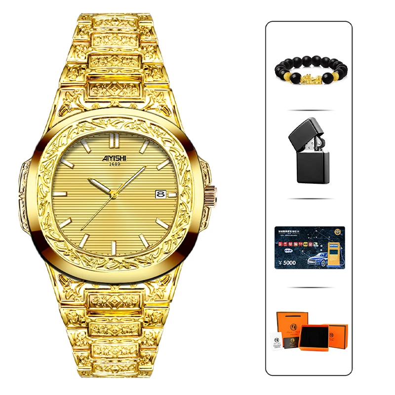 瑞士注册品牌全新未使用 潮流时尚 男士腕表1689-ZGCX