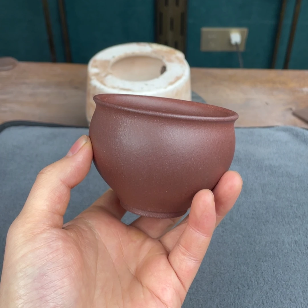 J***光茶杯紫泥宜兴紫砂工艺