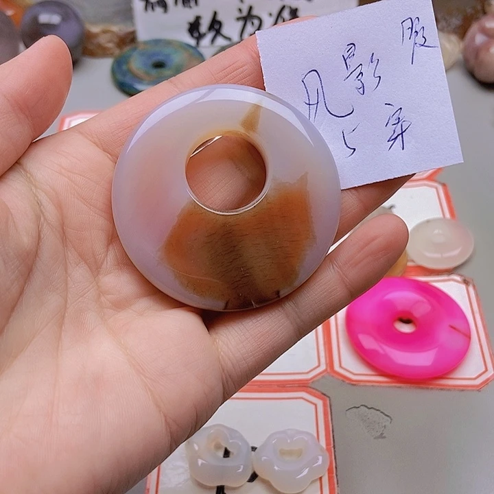 【闪购商品】未镶嵌玛瑙/玉髓珠宝半成品風*影