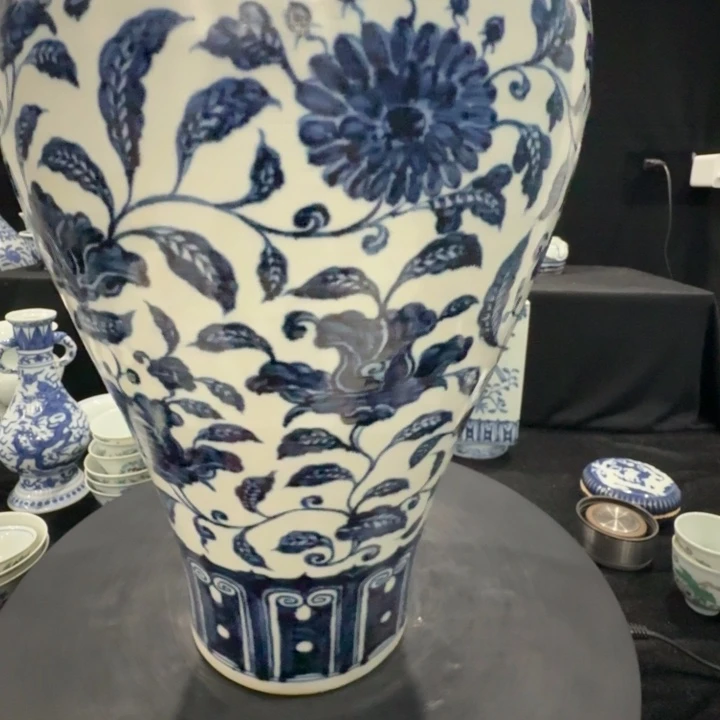 不***茶摆件陶瓷艺术品青花摆件