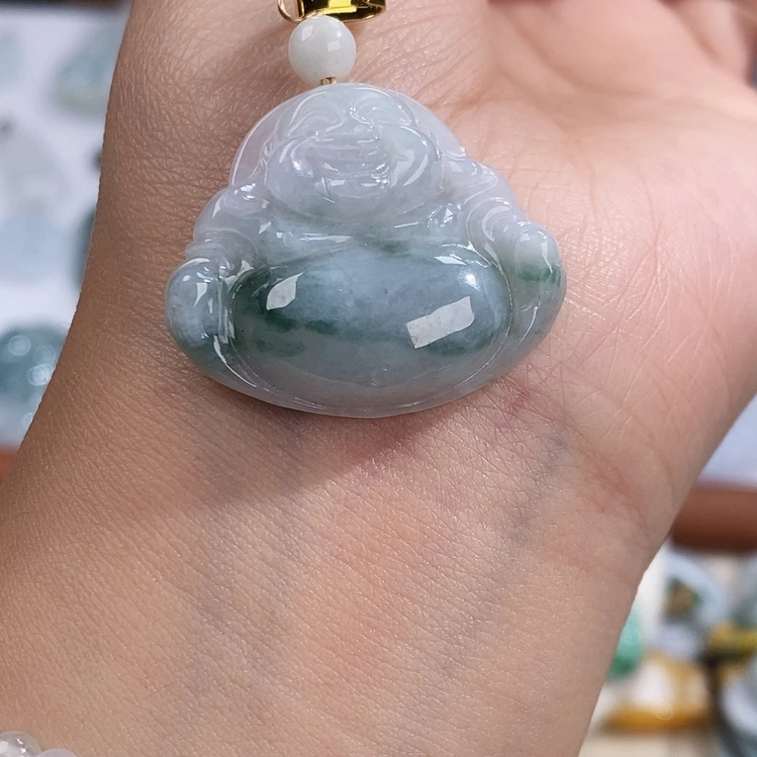 翡翠未镶嵌颈饰6716