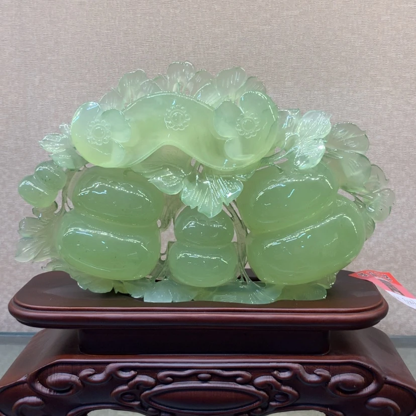 【闪购商品】未镶嵌蛇纹石玉摆件覆膜