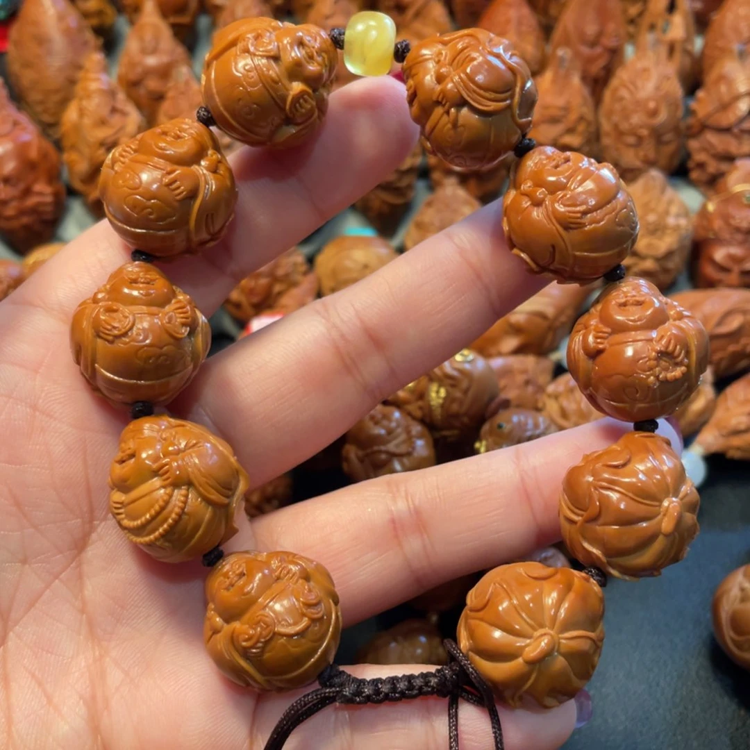 【闪购商品】手串/手链橄榄核荷叶财神