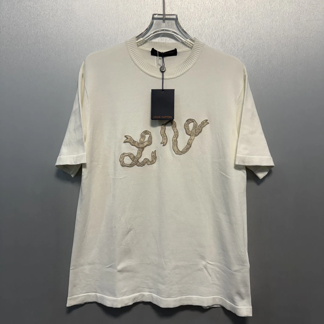 未使用 LouisVuitton/路易威登 SS25飘带针织短袖XL码