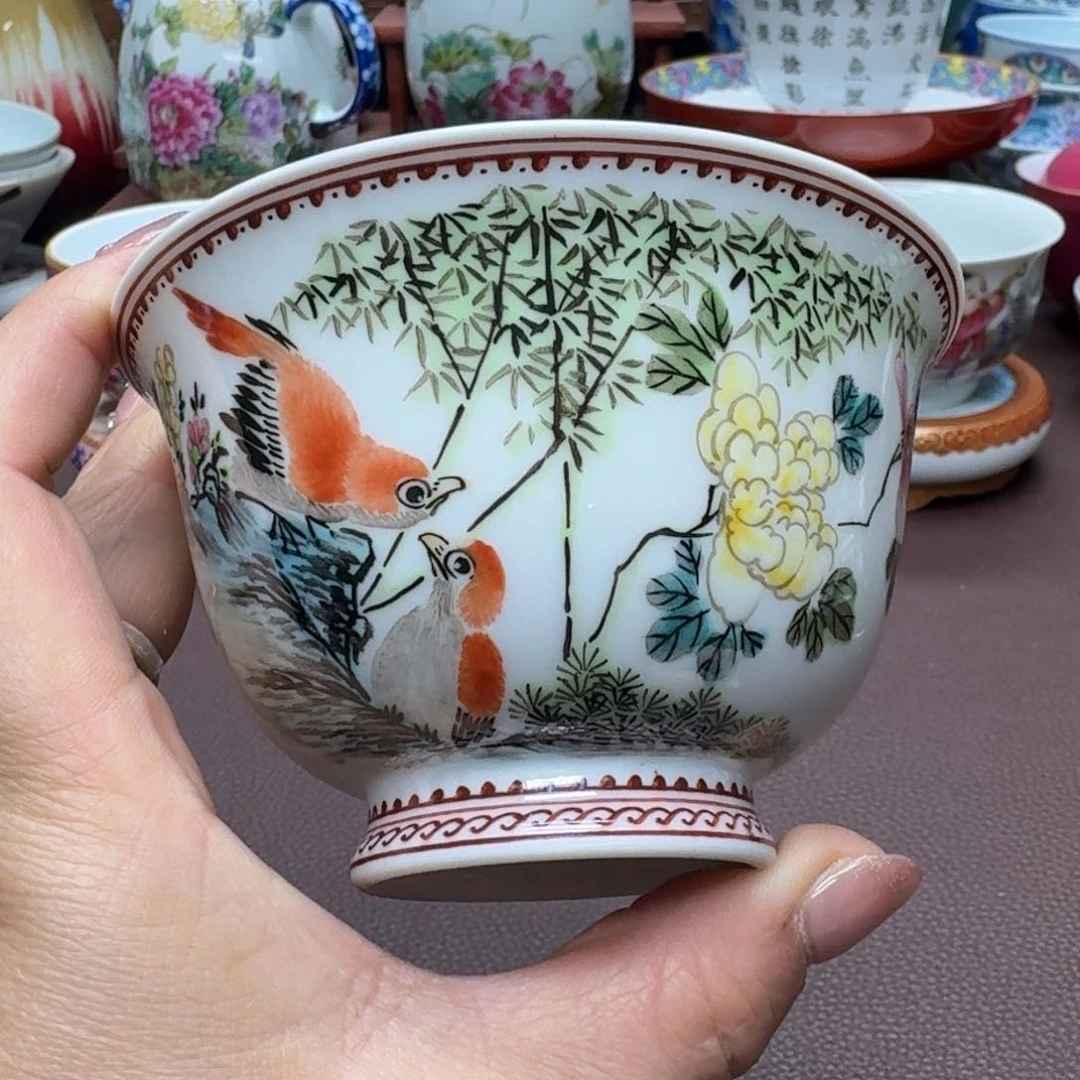 瓷片景德镇仿古手工制作精品展示
