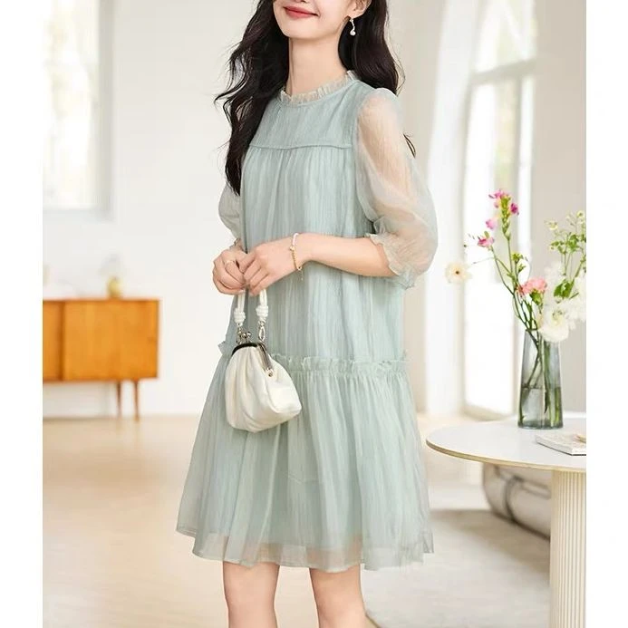 L527686回味依衣高级感时尚设计师可爱减龄连衣裙