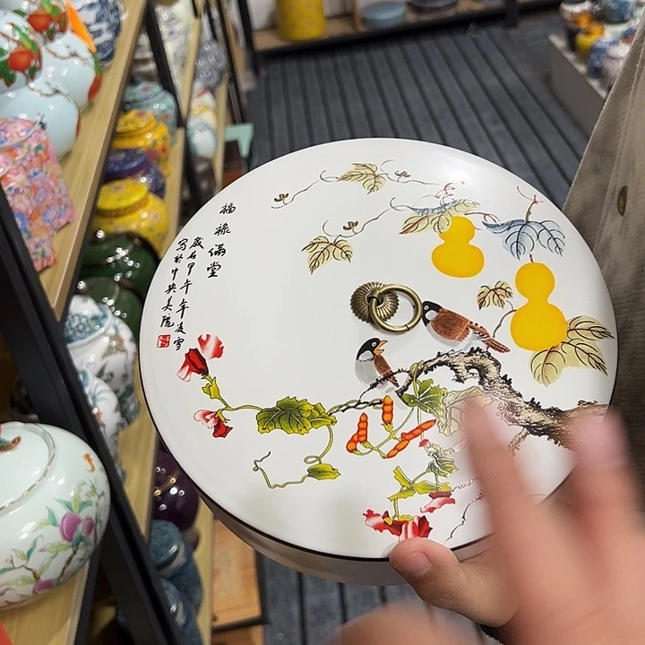 茶叶罐陶瓷家用储物罐瑕疵品介意勿拍