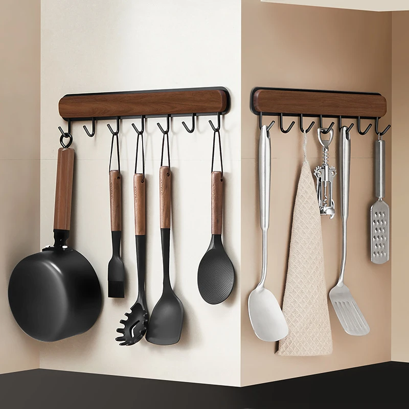 防锈厨房收纳好物免打孔厨房勺子铲子挂钩壁挂式多用途挂杆乔迁礼