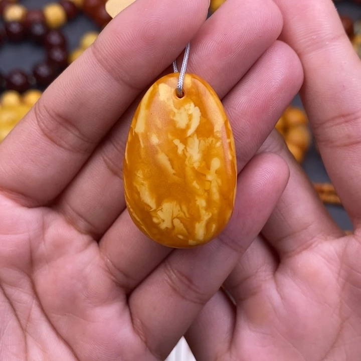 琥珀未镶嵌裸石蜜蜡L