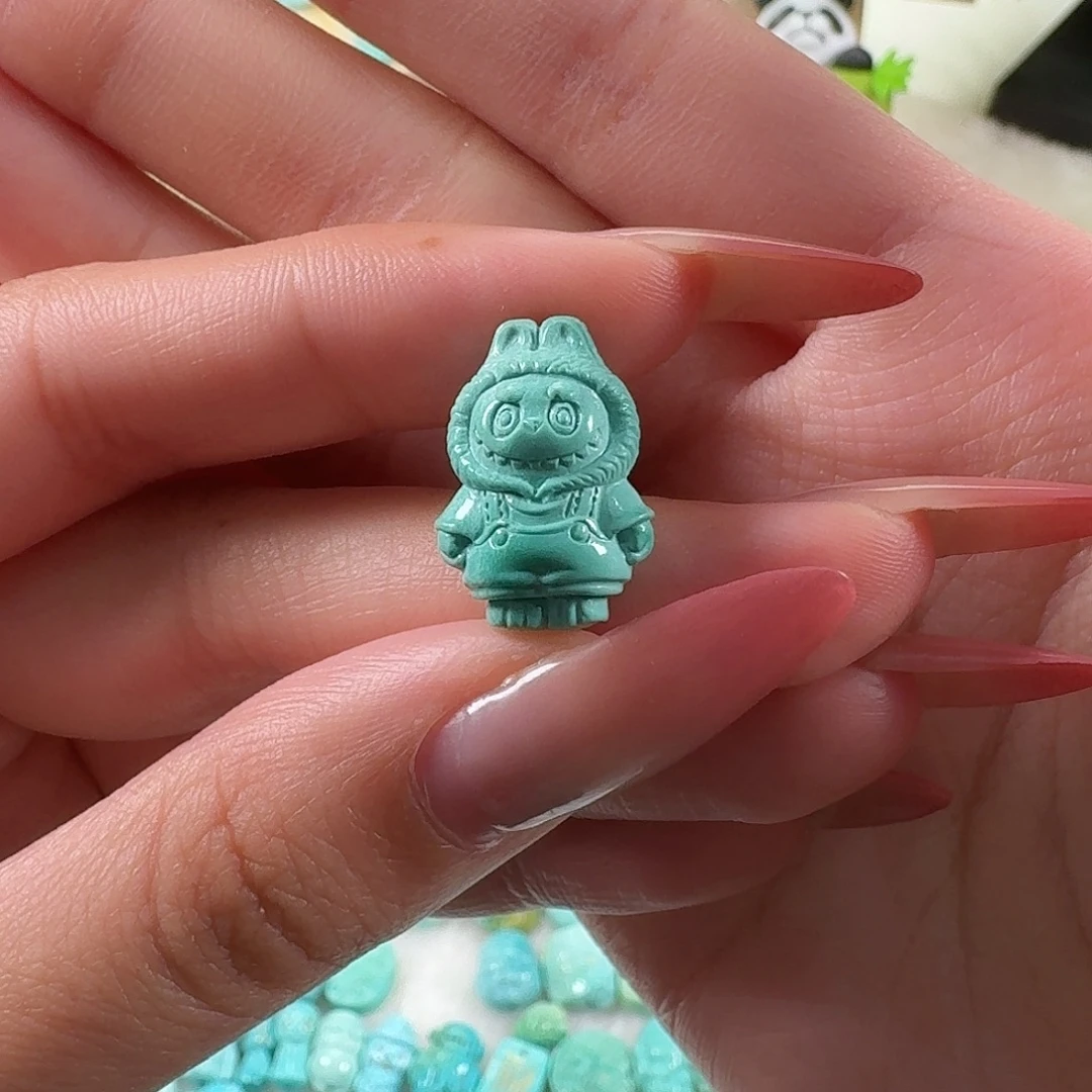 绿松石未镶嵌吊坠(不含链)拉布布