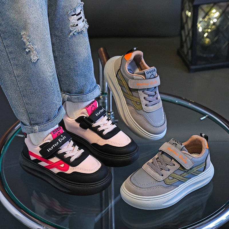 春季新款小白鞋男女儿童软底防滑运动鞋小童黑色耐脏潮流板鞋经典