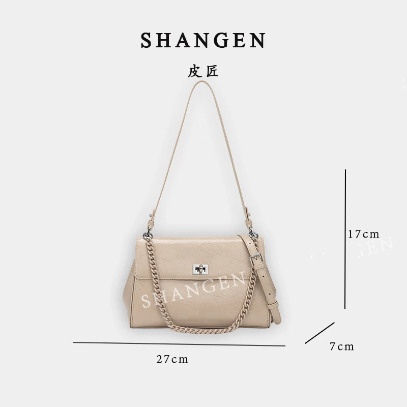 【尚恩CC】QYX-81437-沙砾色-轻奢时尚女士新款单肩斜挎包