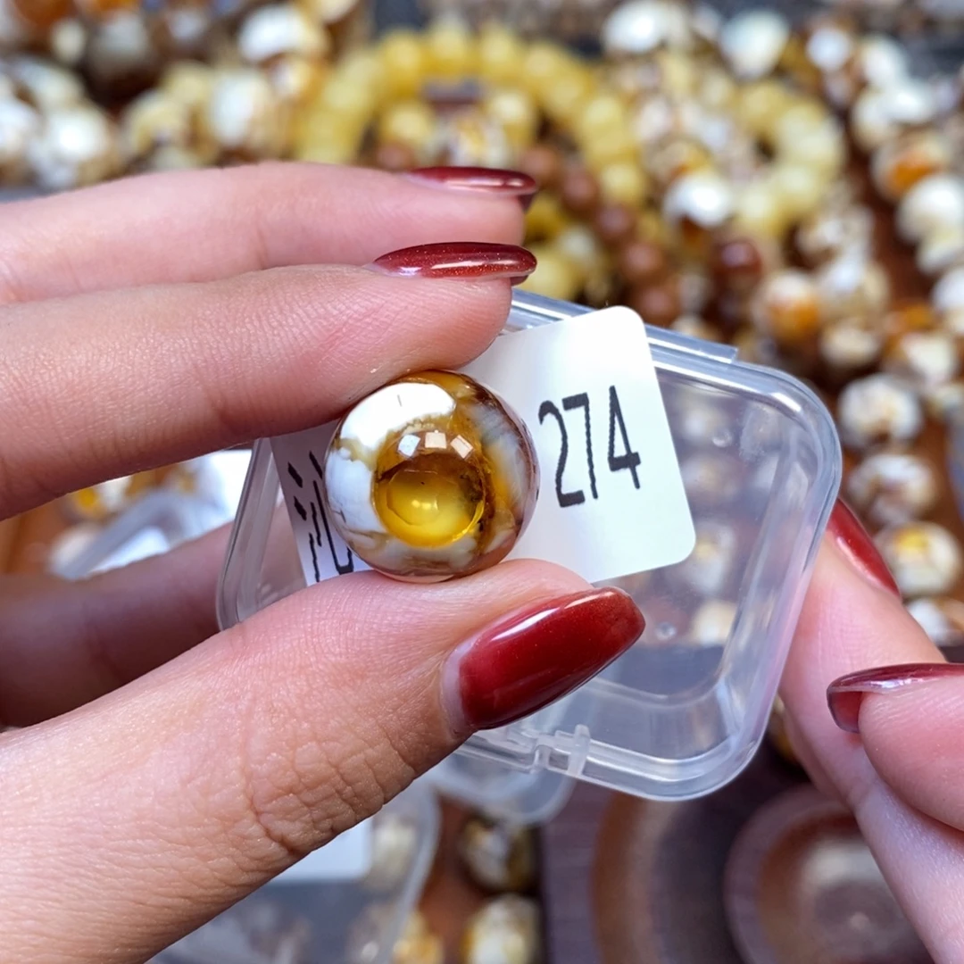 猴头核桃把件沁色圆珠老型274