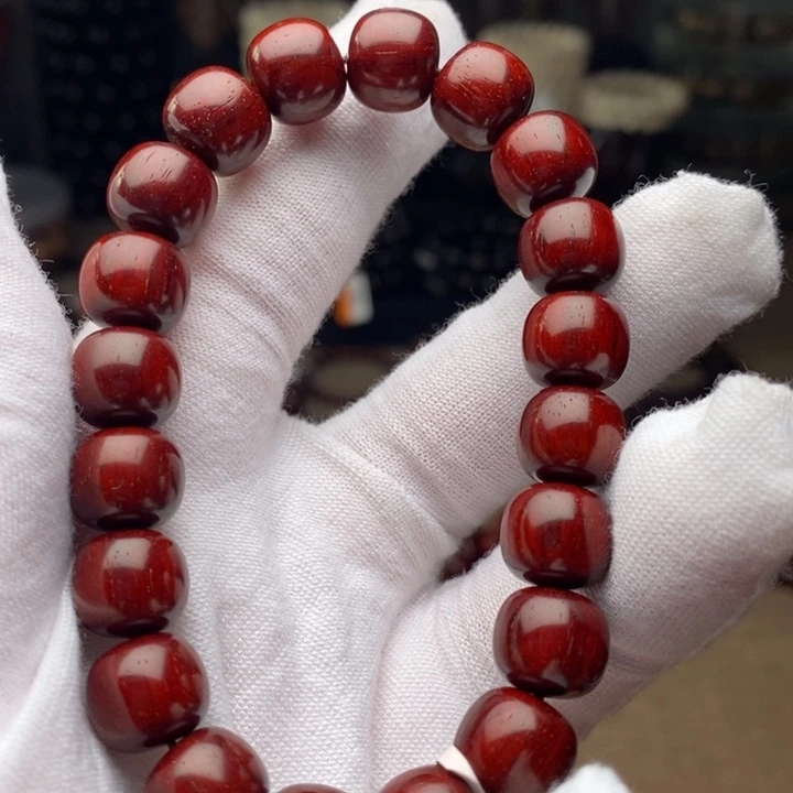 小叶紫檀手串/手链原汁原味10/11老型 顶泥泥料鳞底金星