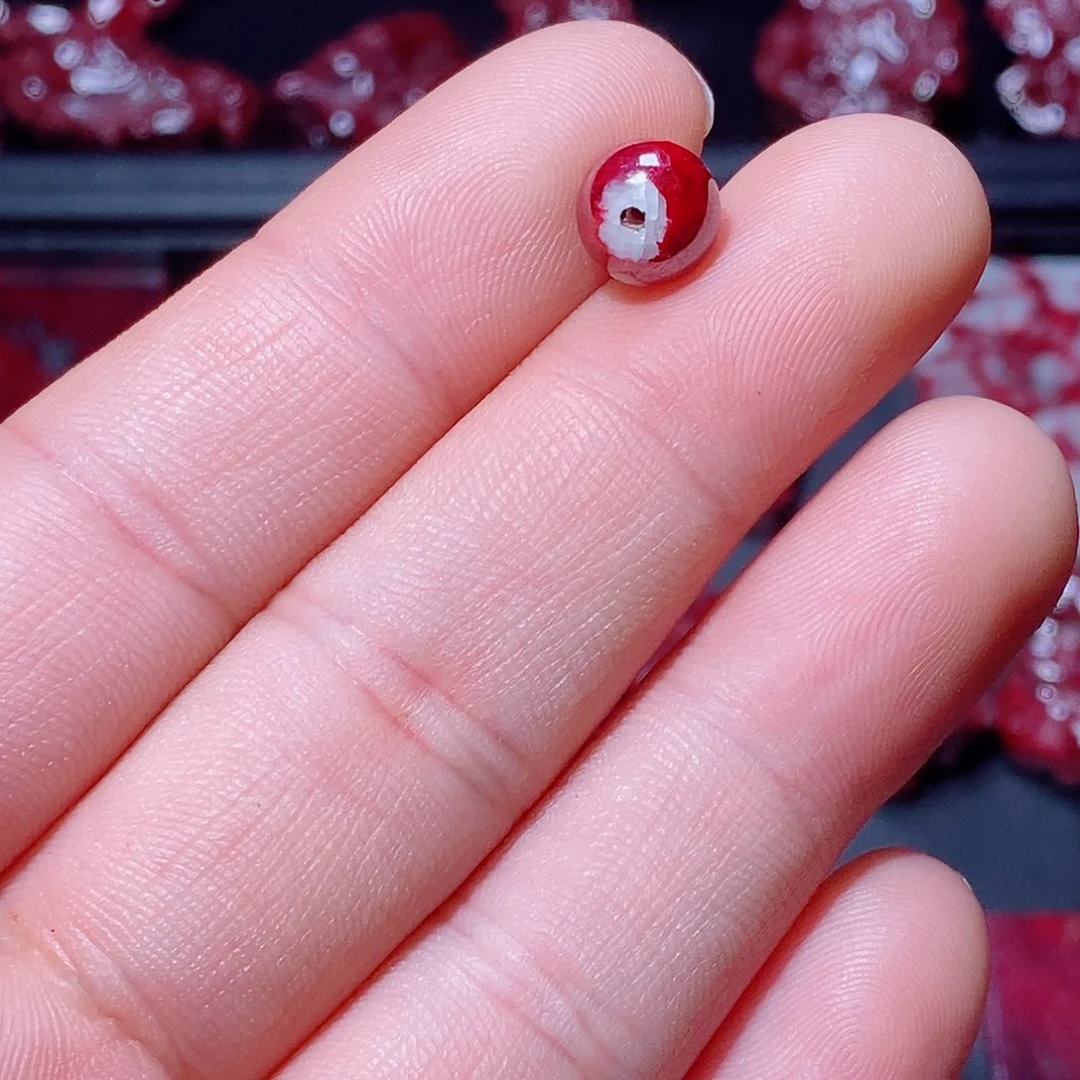 ***H天然辰砂天然朱砂原矿单珠