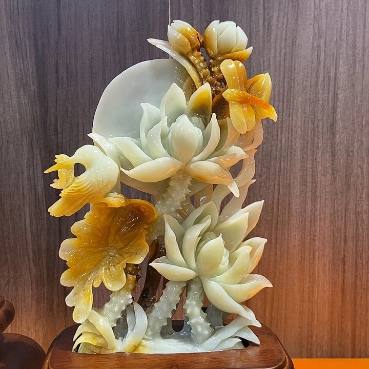 蛇纹石玉（覆膜）合金珠宝奇石