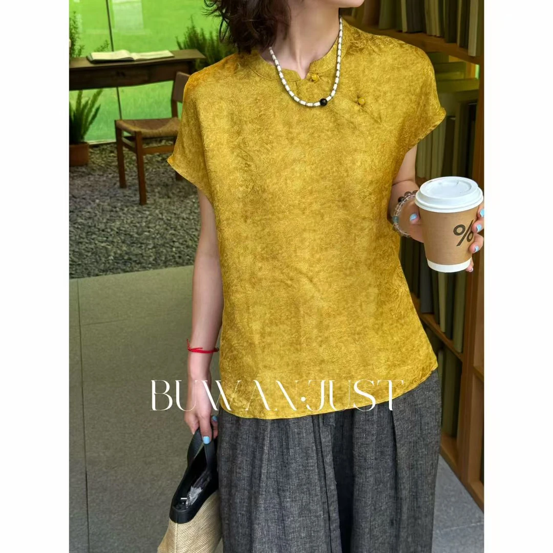 BUWANJUST【韶华】高品定制暗纹提花新中式上衣 B1817