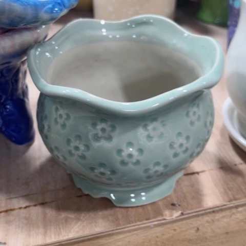 陶瓷新年快乐都是福利盆各位姐姐