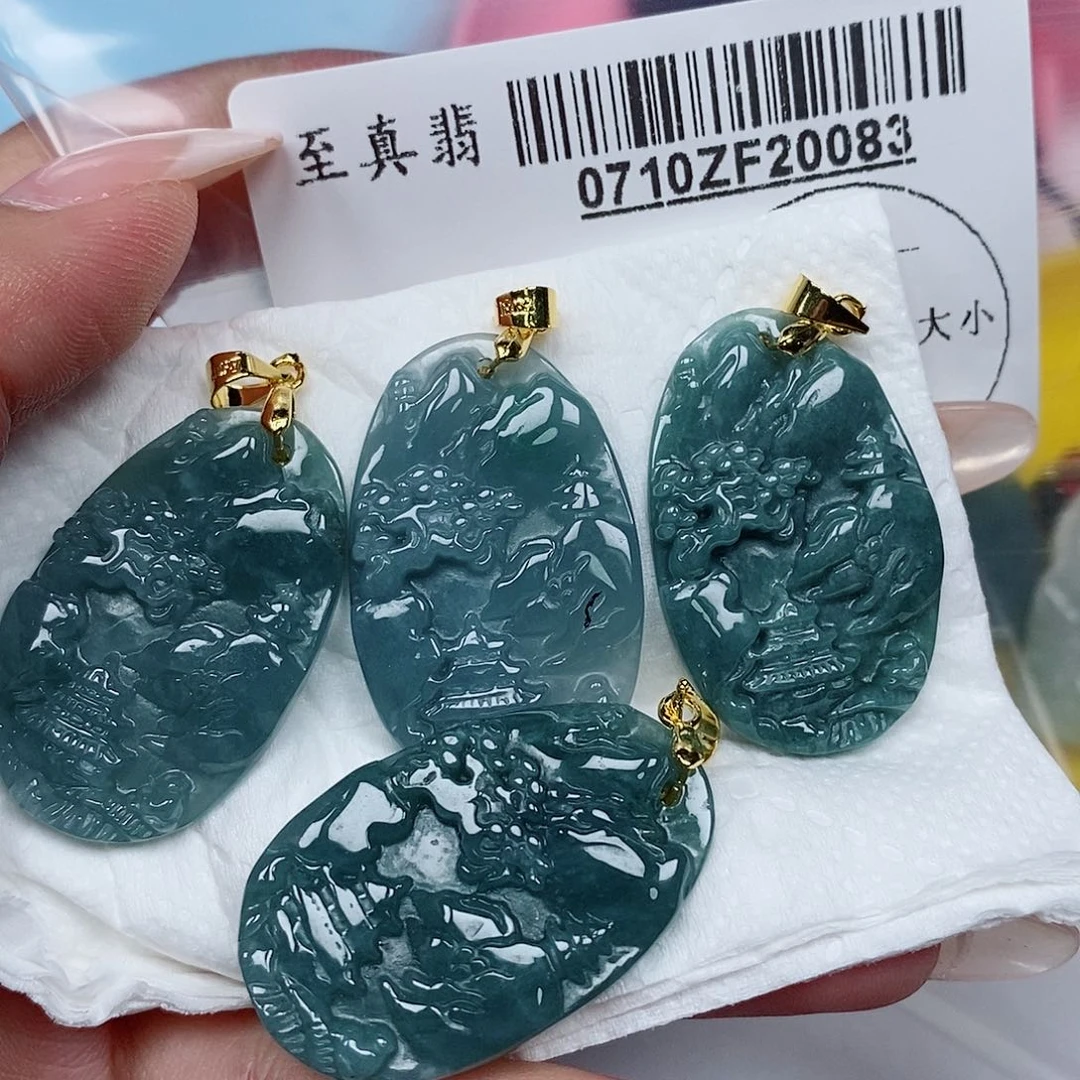 翡翠未镶嵌吊坠(不含链)