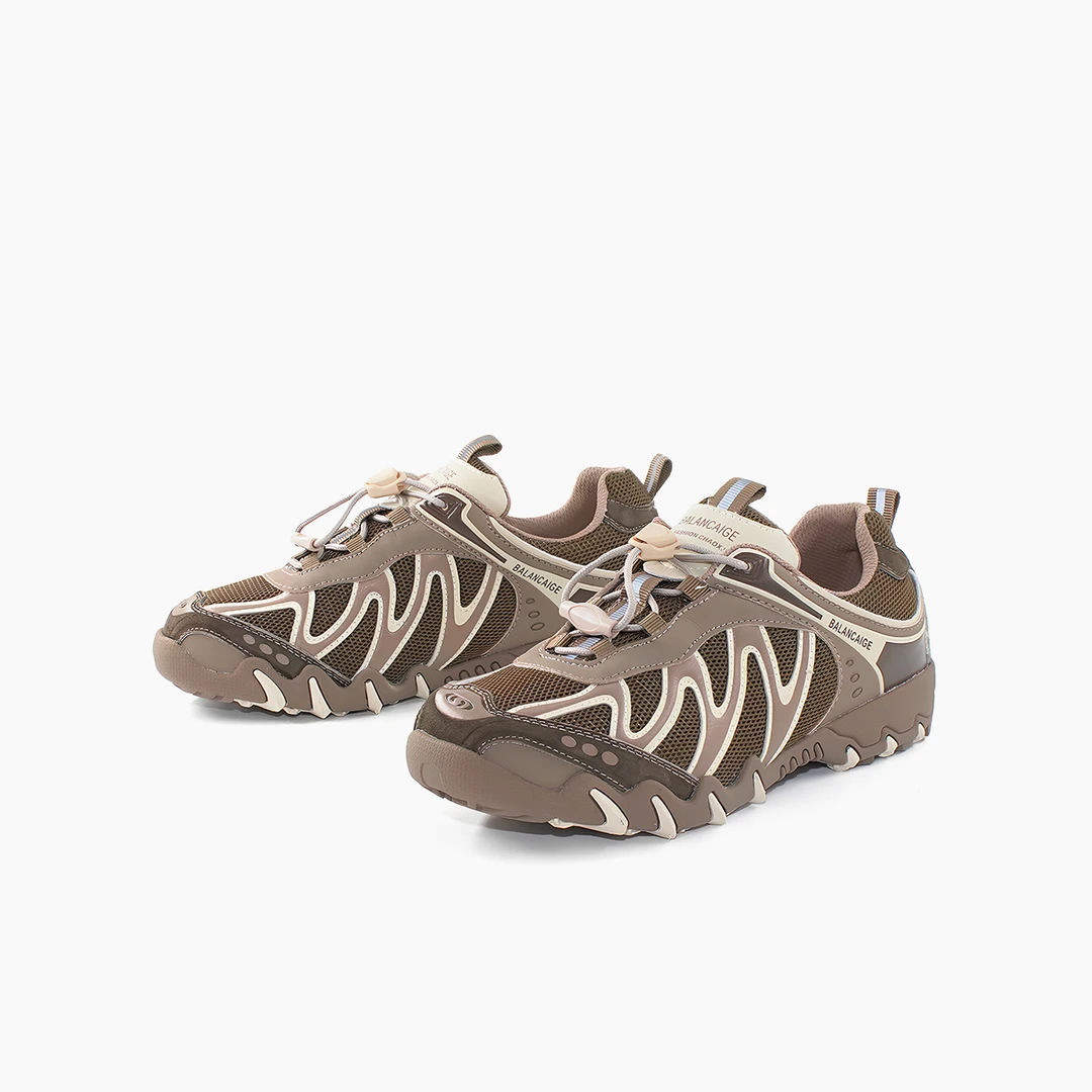 WB078  秋季新款小众设计感运动潮流网面透气休闲女鞋D86998-12