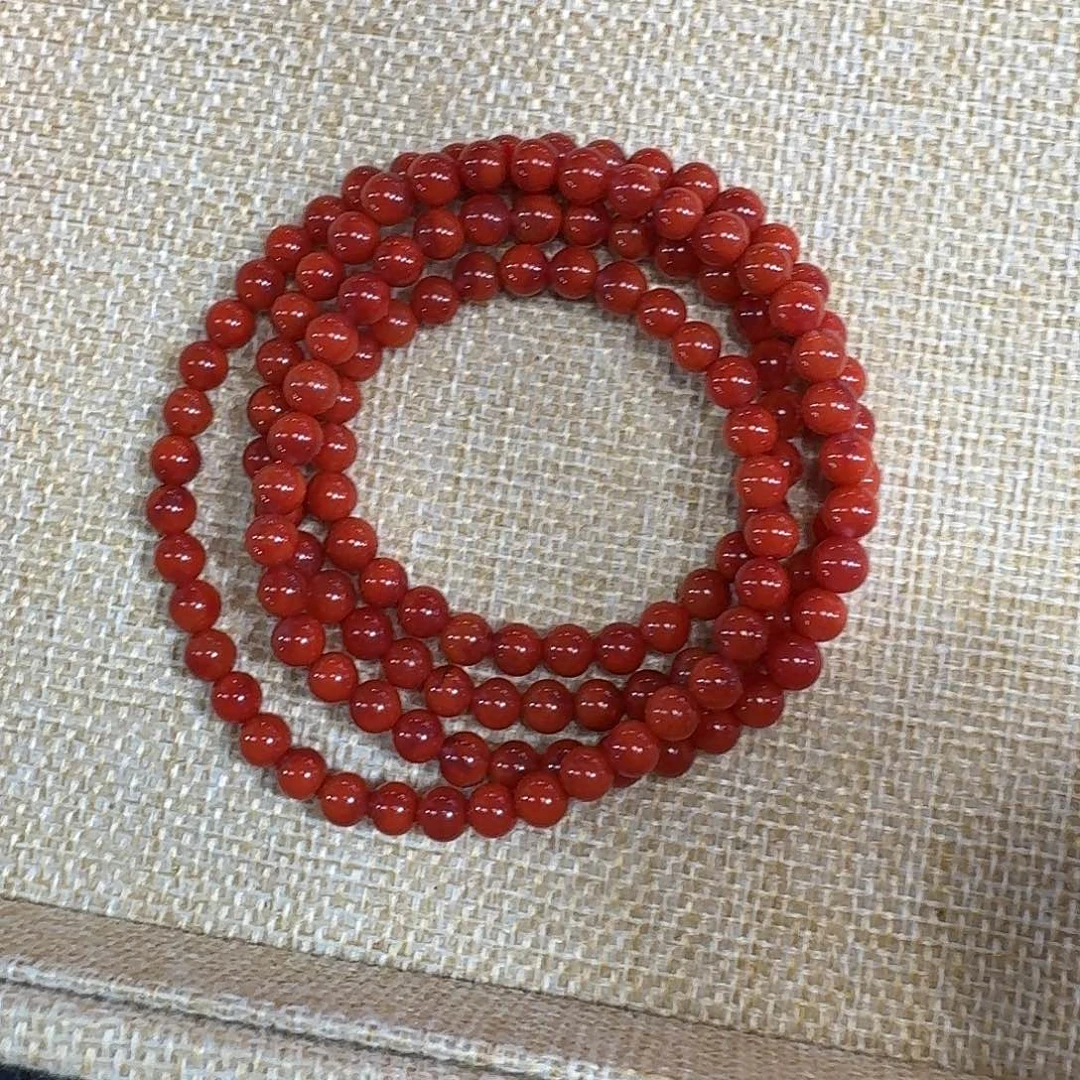 南红玛瑙未镶嵌手链项链多圈原矿南红瓦西双色5大加