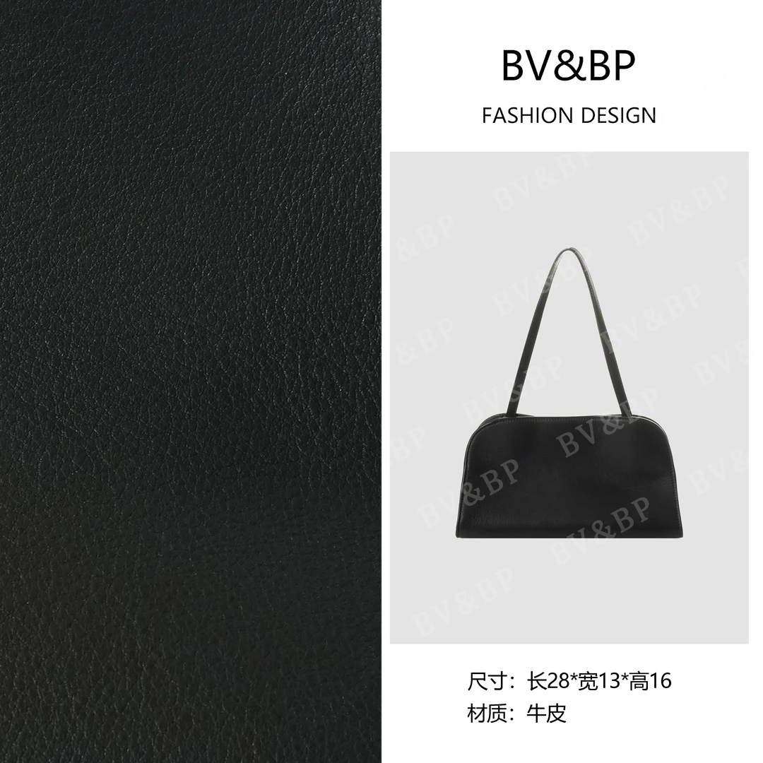 BV&BP· 原创设计 真皮高定单肩斜跨包  BV168-黑色
