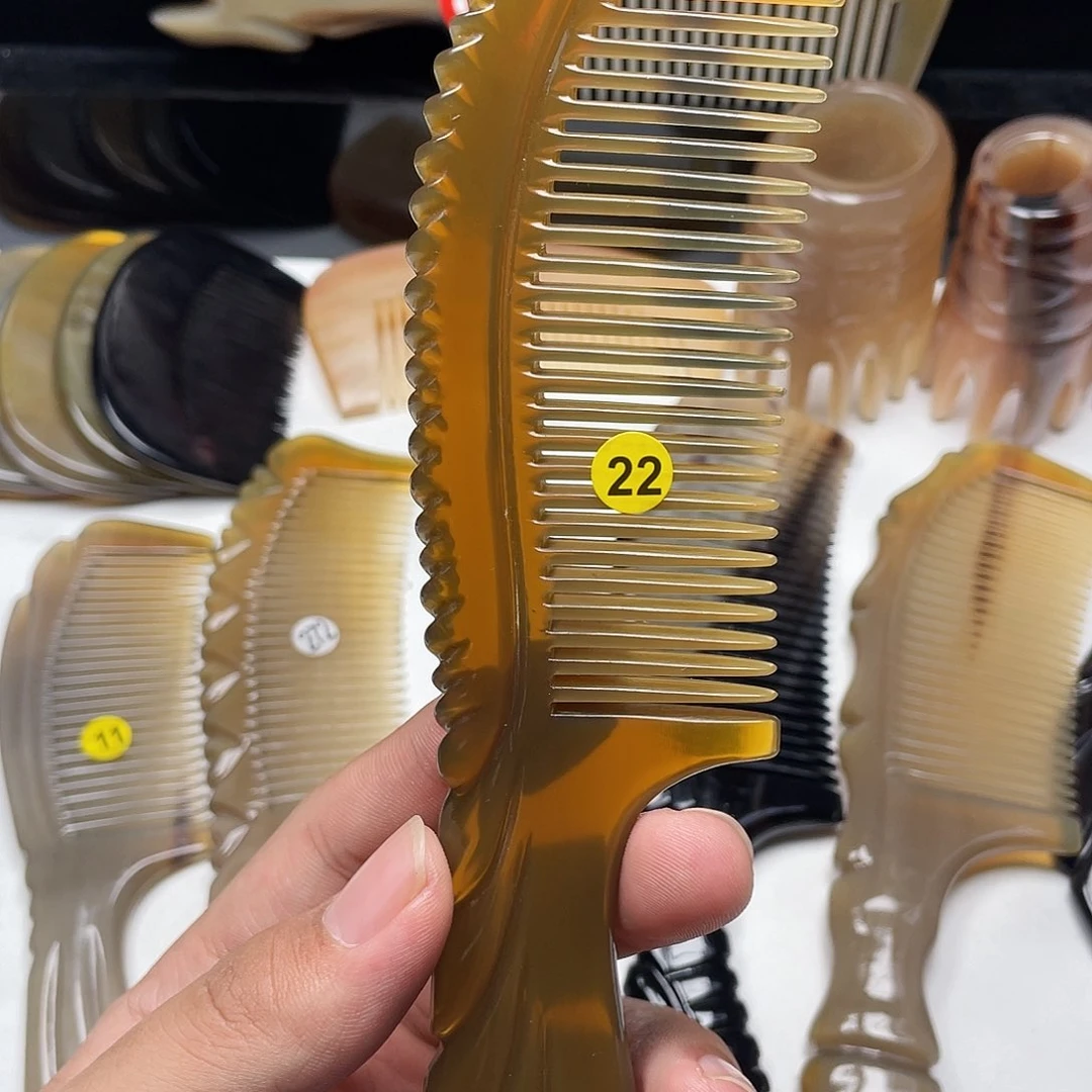 纯手工制作牛角梳微瑕22