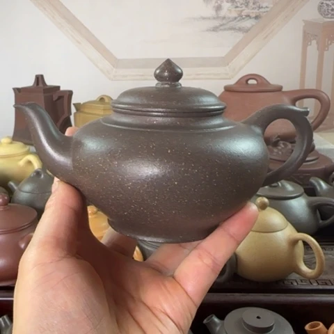 茶壶紫砂梨皮天青300c c