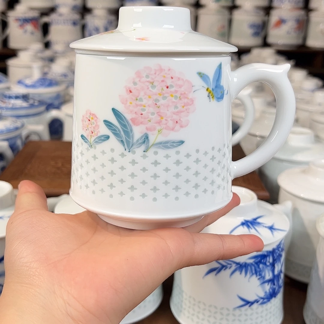 景德镇高温陶瓷办公杯