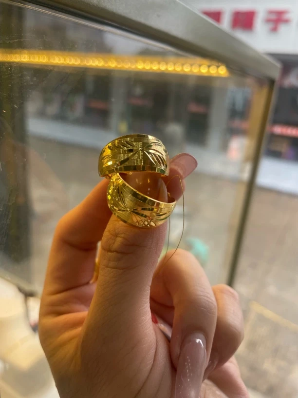 合金耳饰 足银 金+银 经典复古民族风车花耳环