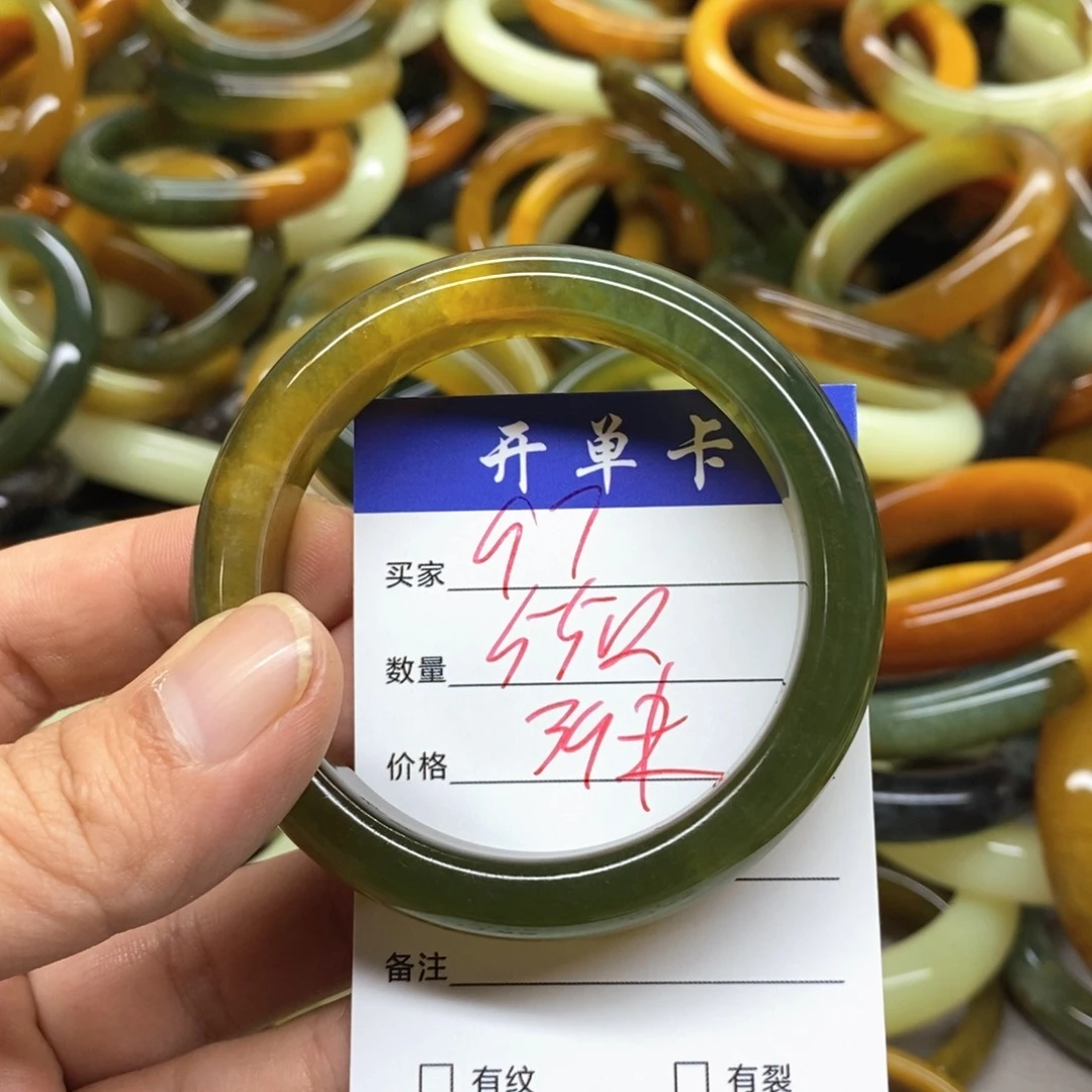 未镶嵌蛇纹石玉手镯